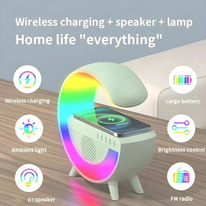 drapesduo RGB G - LAMP FAST WIRELESS CHARGING BLUETOOTH SPEAKER - drapesduo