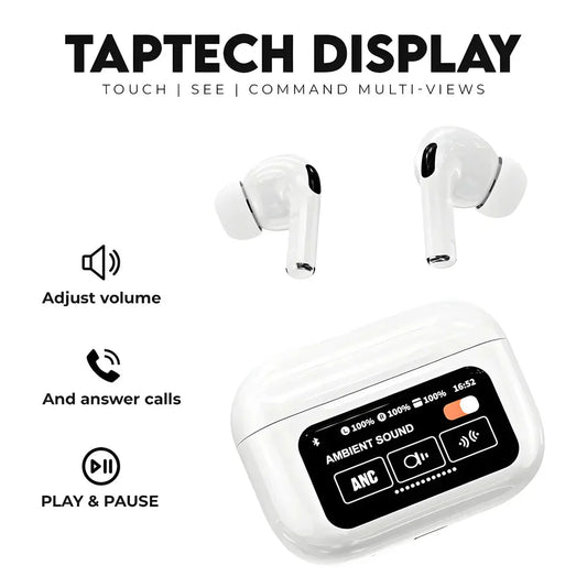 Touch Screen Earbuds A9 Pro - drapesduo
