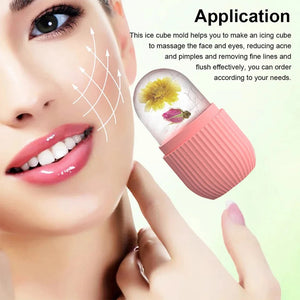 SnowGlow Skincare Ice Roller skin care drapesduo 