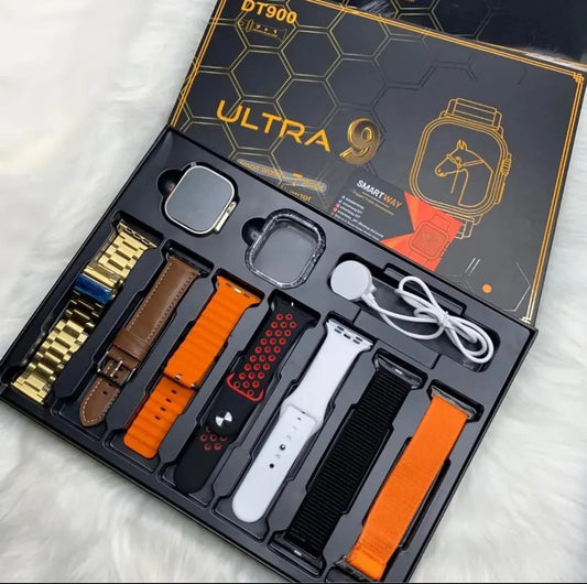 DT900 ULTRA 9 Smart Watch 7 Straps - drapesduo