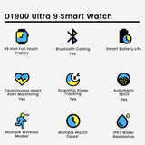 DT900 ULTRA 9 Smart Watch 7 Straps