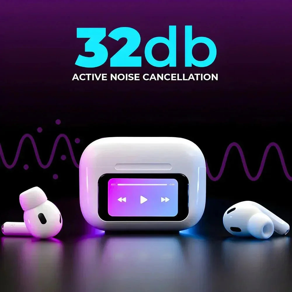 Touch Screen Earbuds A9 Pro - drapesduo